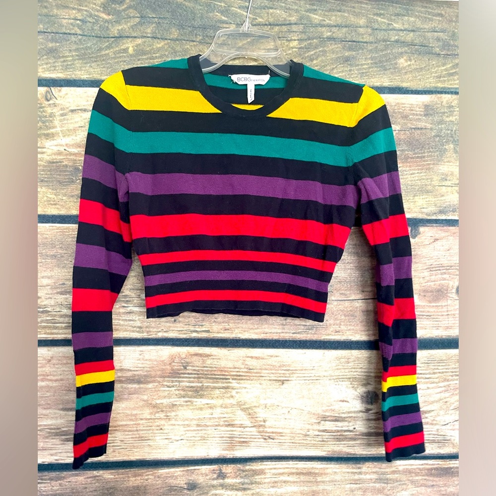 BCBG Generation Knit Cropped Sweater